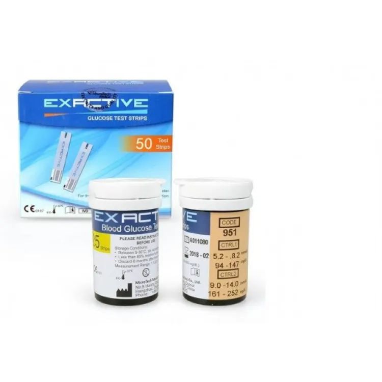 Picture of Exactive Vital Blood Glucose Meter Testing Strips 50PCS