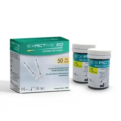 Picture of Exactive Vital Blood Glucose Meter Testing Strips 50PCS