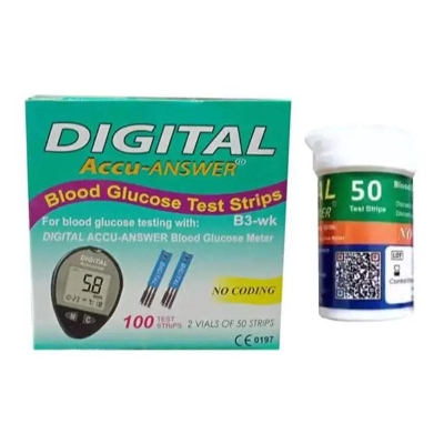 Picture of Digital Accu Answer Blood glucose monitor only 50pcs strips