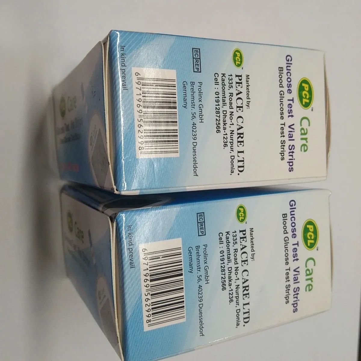 Picture of PCL Care Glucose Test Vial Strips 100 pcs