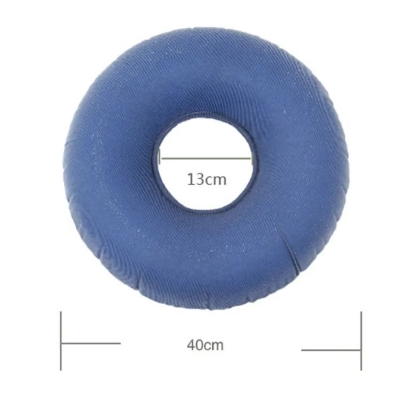 Picture of Inflatable Pile Ring Pad Donut Pillow Vinyl Rubber Seat Medical Acne-Black