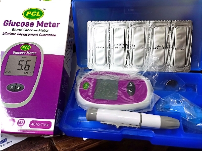 Picture of PCL blood glucose test monitor