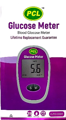 Picture of PCL blood glucose test monitor