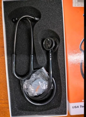 Picture of Procare Classic Stainless Steel Stethoscope -Black