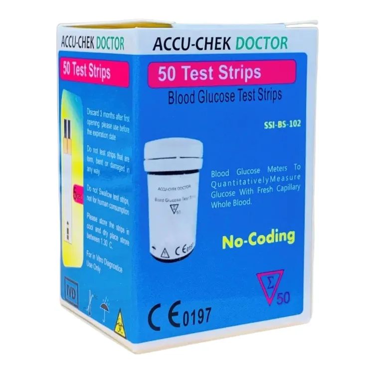 Picture of Accu Chek Doctor 50pc Test Strips for Glucose Meter