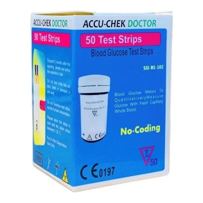 Picture of Accu Chek Doctor 50pc Test Strips for Glucose Meter