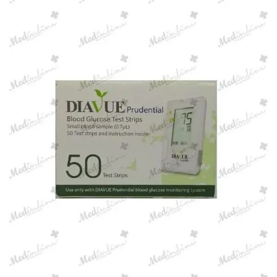 Picture of Diavue Blood Glucose Test Strip (25*2)50 PCS Not Machine