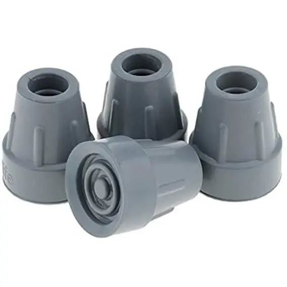 Picture of 2pcs Non-slip Rubber Walking Crutch Stick Tips (2.2cm) Shock Absorb Walker Tips,