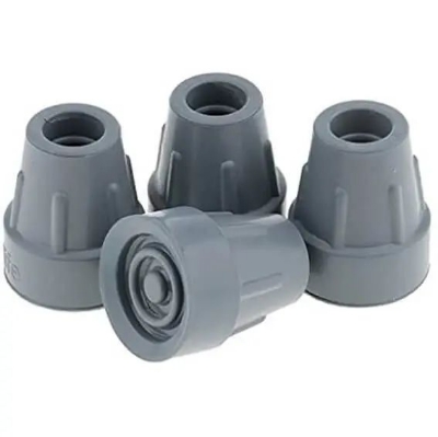Picture of 2pcs Non-slip Rubber Walking Crutch Stick Tips (2.2cm) Shock Absorb Walker Tips,