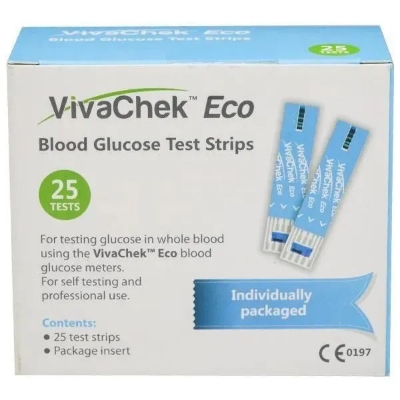 Picture of Viva Check Eco+ Test Strip (25*2)50 PCS 