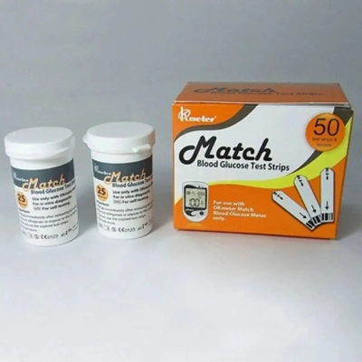 Picture of Match Glucometer Test Strip (25*2)50 PCS