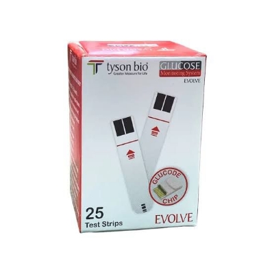 Picture of Healthway | Tyson Bio Evolve Blood Glucose Test Strip – 25 Strips