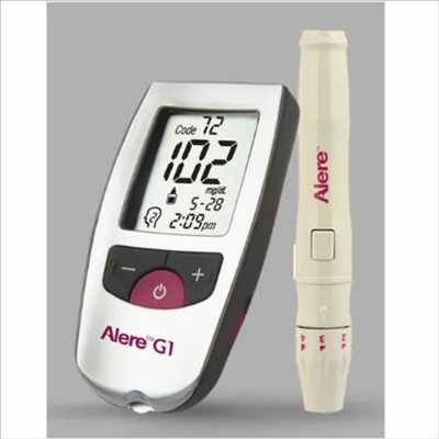 Picture of G1 Advance blood glucose Monitor with 10 test strips Alere G1