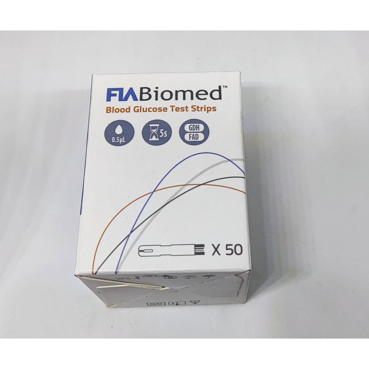 Picture of FIA Biomed Blood glucose test 25 Strips