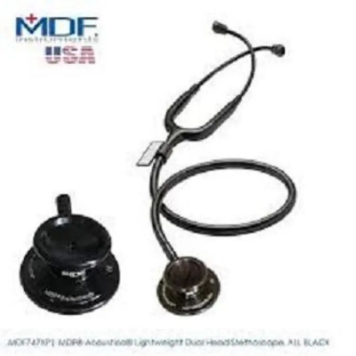 Picture of MDF Acoustica Lightweight Dual Head Stethoscope -All Black Edition, MDF747XP-all black