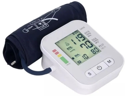 Picture of Auto blood pressure machine-digital automatic blood pressure bp monitor set with voice function - cycle light