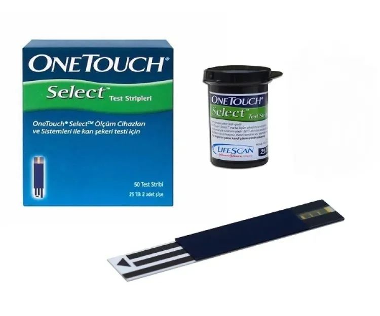 Picture of One Touch Select (1BOX) Blood Glucose Monitor Test Strips (50pcs)