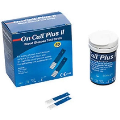 Picture of ON CALL PIUS Blood Glucose Test Strips 50 Pcs