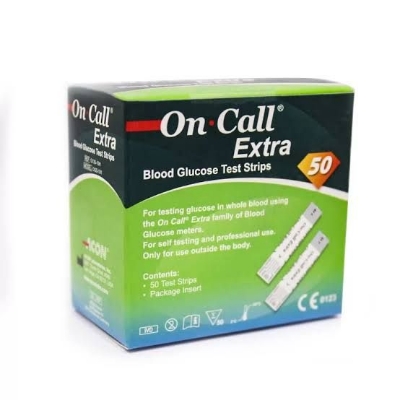 Picture of On call extra Blood Glucose Test Strips 25×2=50 Pcs | Mediscience ...