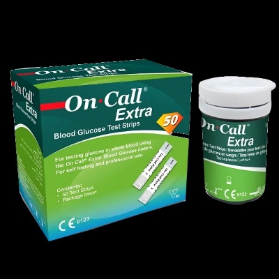 Picture of On call extra Blood Glucose Test Strips 25×2=50 Pcs | Mediscience ...