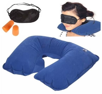 Picture of Travel Selection 3 in 1 with Comfort Neck Pillow Sleeping Eye Mask & Travel Earplug Set 