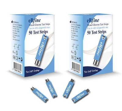 Picture of eBfine Blood Glucose Monitoring & Testing (50 test strips)