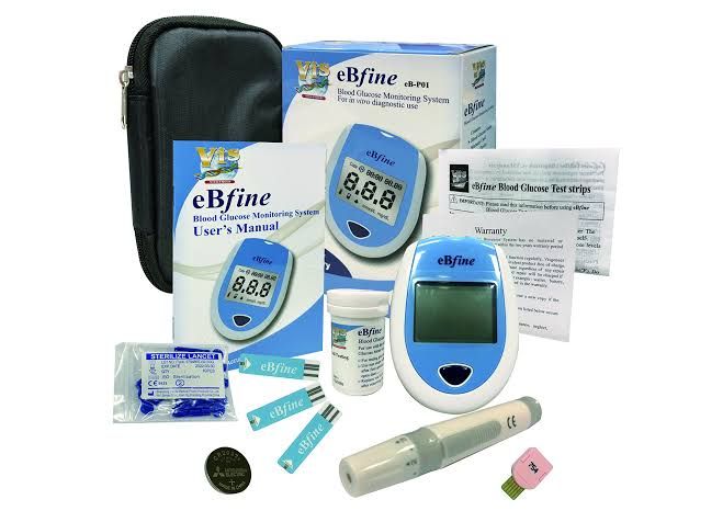 Picture of eBfine Blood Glucose Monitoring & Testing (50 test strips)