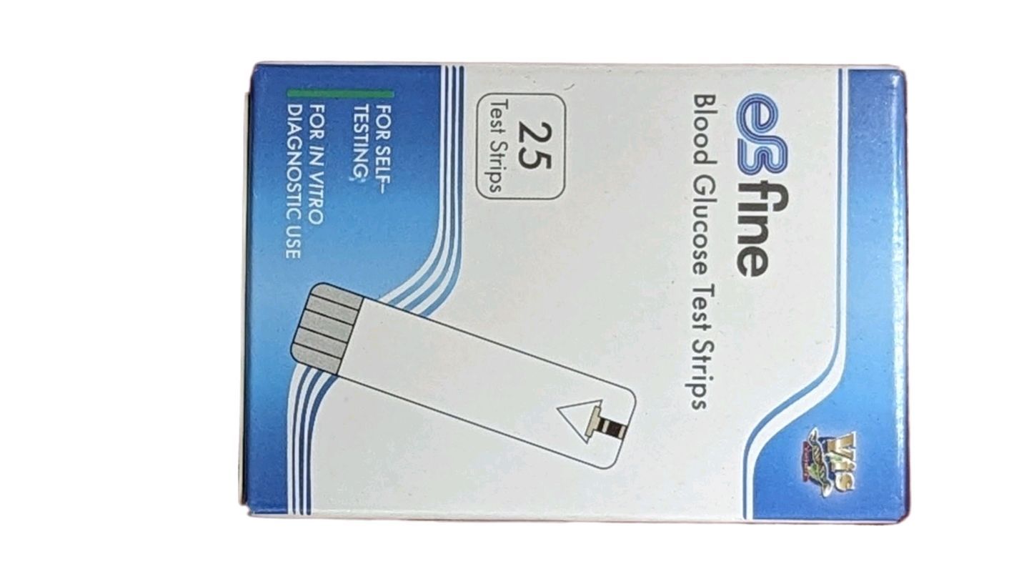 Picture of eBfine Blood Glucose Monitoring & Testing (25 test strips)