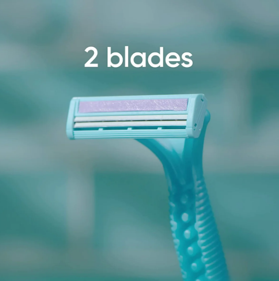 Hair Removal Razor - Simply Venus 2 Blade Razor - 1 Pack Containt 4 Razor (2 Baldes Razor)