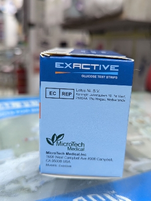 Picture of Exactive Vital Blood Glucose Meter Testing Strips 50 pes