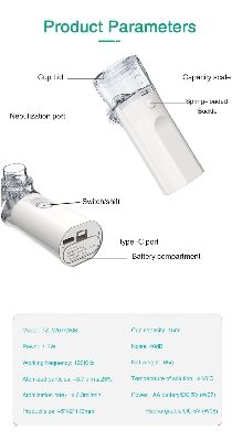 Picture of Mesh Nebulizer rechargeable Handheld Micro-Grid Sprayer TZ-W08 Orsh Store