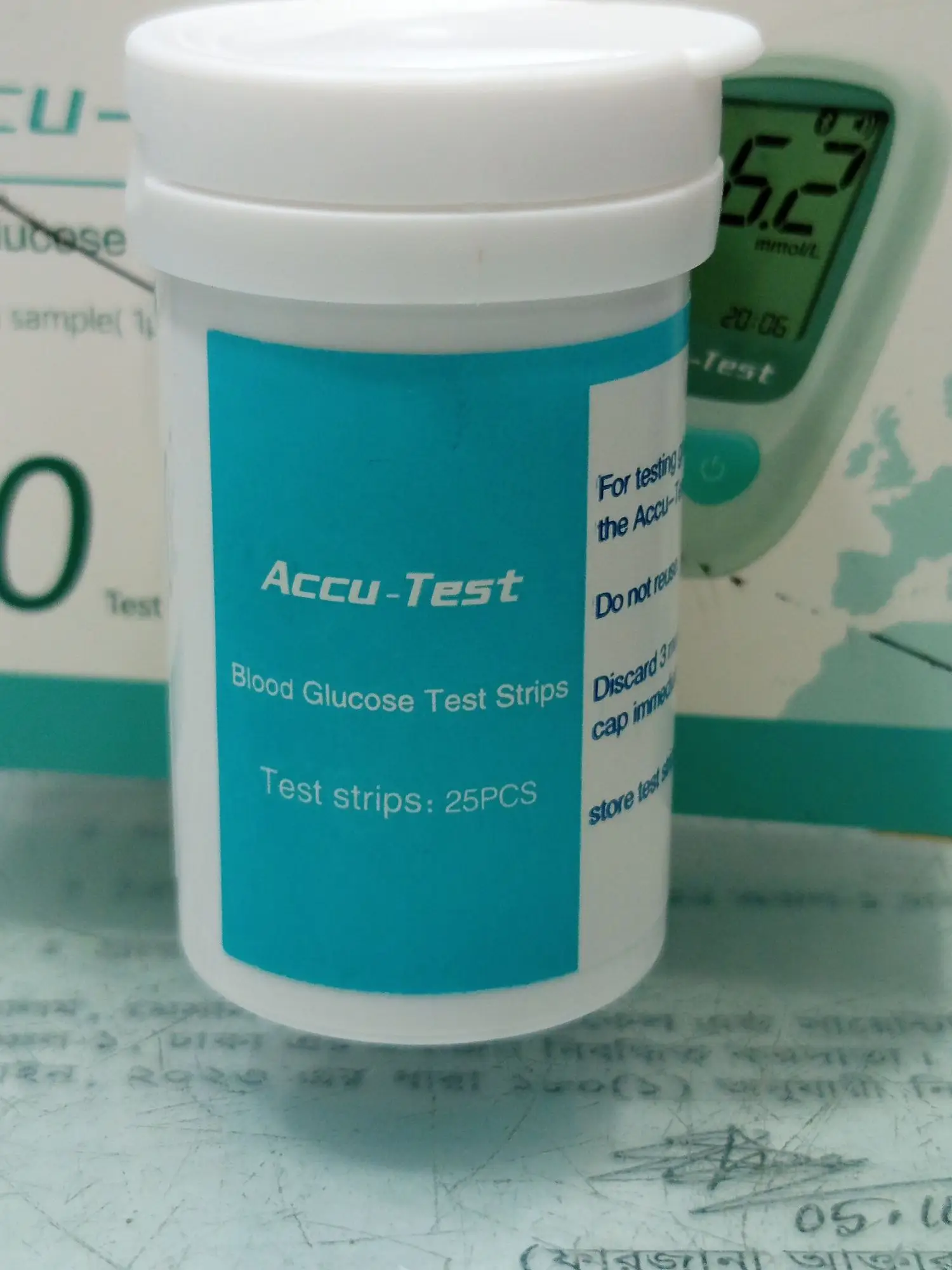 Picture of ACCU-Test Blood Glucose Monitor 25 Test Strip