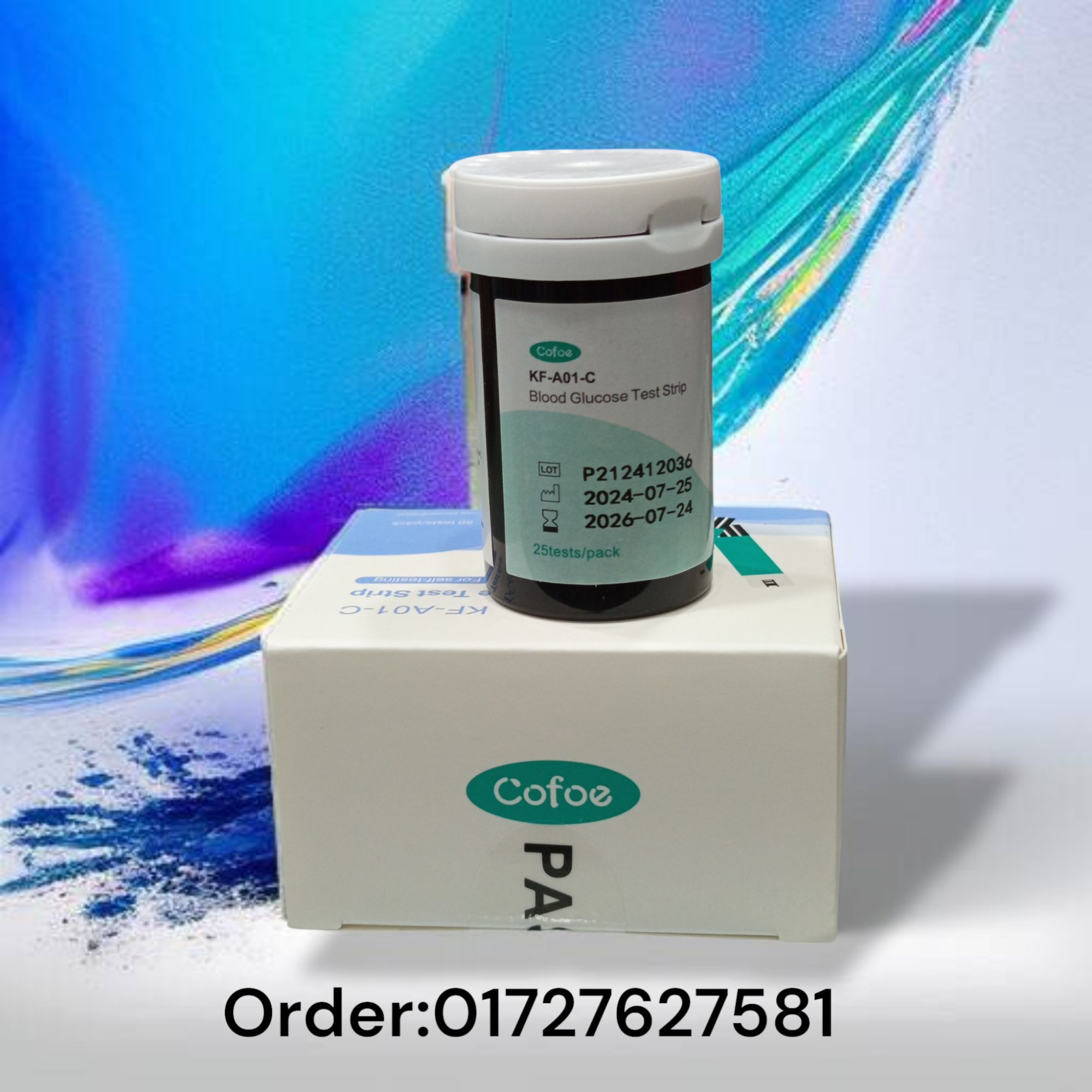 Picture of Cofoe KF-A01-C Blood Glucose Test Strips 50/Pc