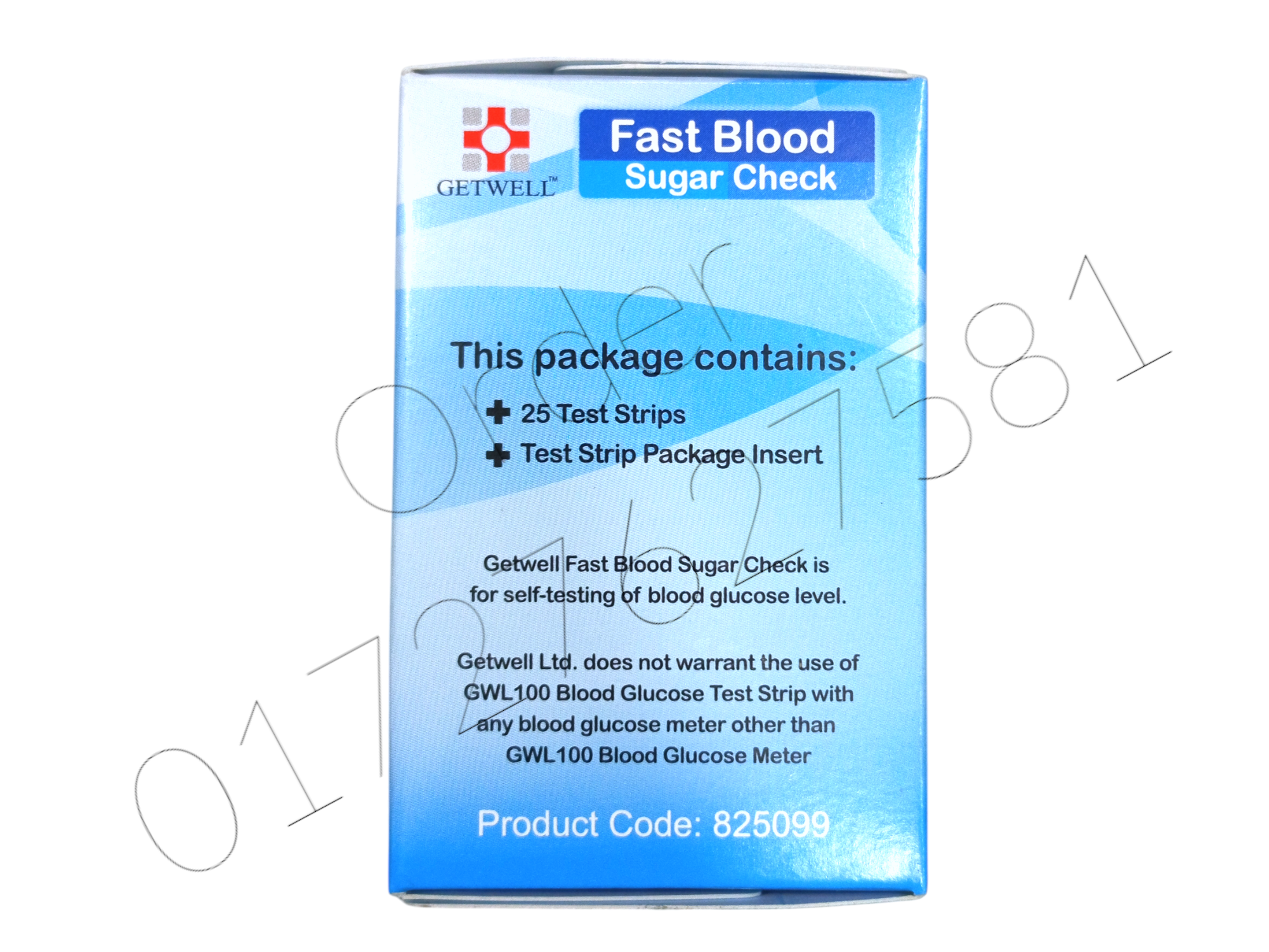 Picture of Test Strip for Getwell Blood Glucose Monitor- 25 Pcs