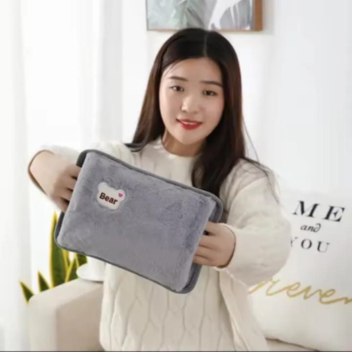 Picture of Electric Velvet Heating Pad/Hot Water/Heat Pouch Bag With Gel For Pain Relief Multicolour - Hot Water Bag - hot water bag