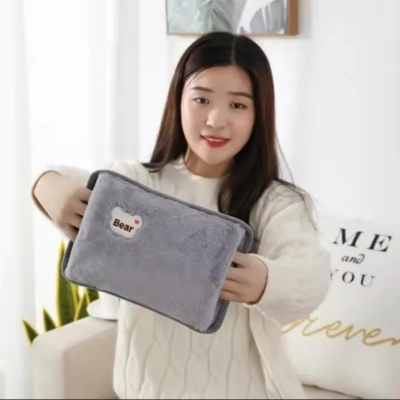 Picture of Electric Velvet Heating Pad/Hot Water/Heat Pouch Bag With Gel For Pain Relief Multicolour - Hot Water Bag - hot water bag