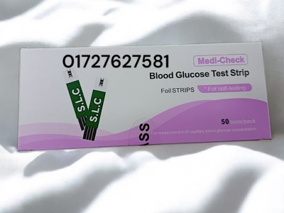 Picture of Medi Check Blood glucose Test Strip foil 50 PCS