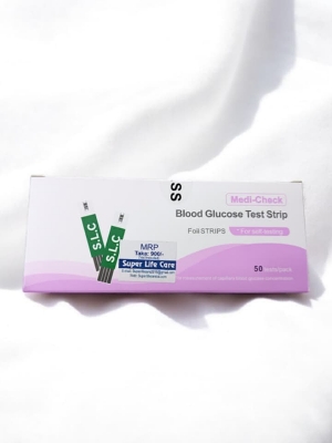 Picture of Medi Check Blood glucose Test Strip foil 50 PCS