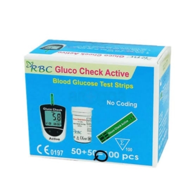 Picture of Gluco Check Active Blood Glucose Test Strips RBC