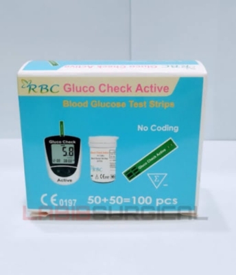Picture of Gluco Check Active Blood Glucose Test Strips RBC