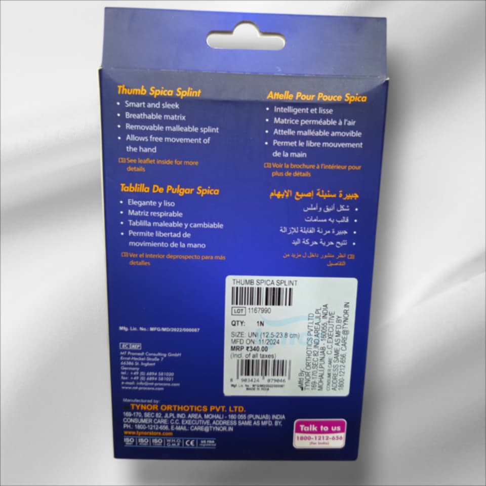 Picture of Thumb Spica Splint (Tynor)