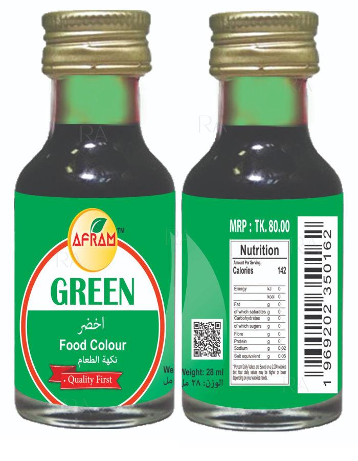 Picture of Afram Green Food Colour - 28ml  Green Food Colour