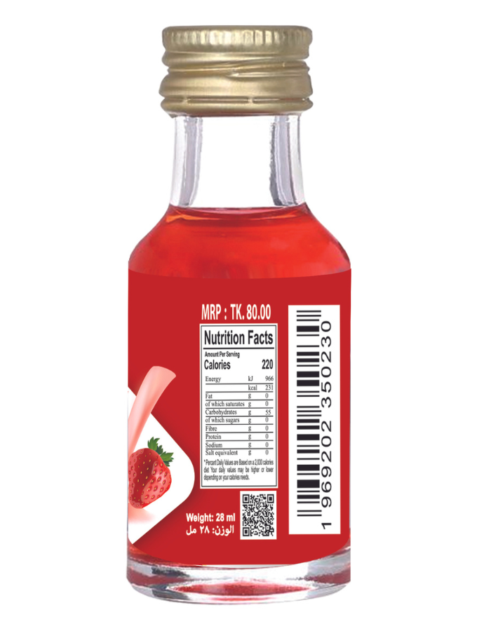 Picture of Strawberry Food Flavour (Essence) -28ml Afram Strawberry Essence
