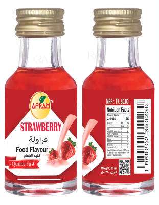 Picture of Strawberry Food Flavour (Essence) -28ml Afram Strawberry Essence