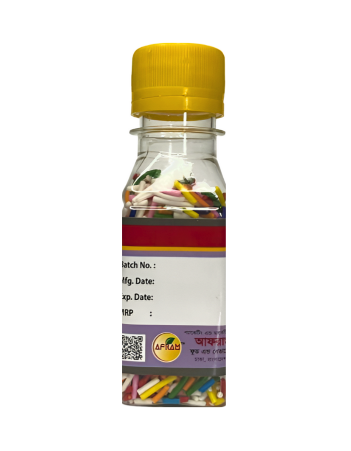 Picture of Afram Multi Color Rainbow Sprinkle Cake Decoration Sugar Ball 30gm