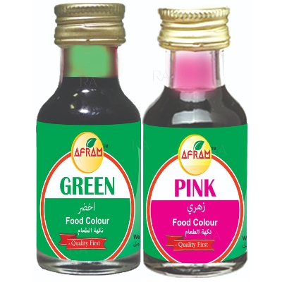 Picture of Afram Green + pink Food Colour - 28ml per pcs (2pieces) Food Colour