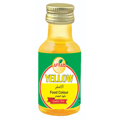 Picture of Afram Yellow Food Colour -28ml  Yellow Color