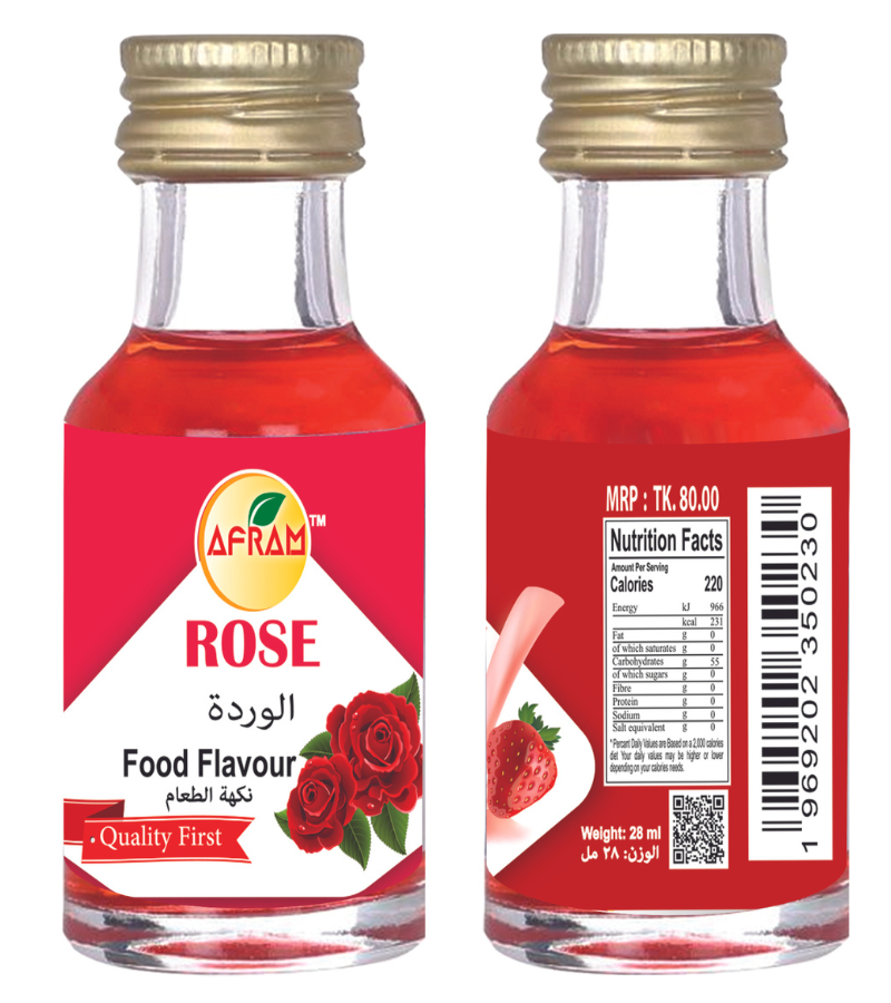 Picture of Afram Rose Food Flavour -28ml Rose Food Flavour Essence