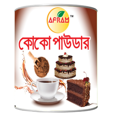 Picture of Afram Combo Set of Cacao Powder 90g + Baking Powder 200g+ Venilla Flavour Essence 28ml+ Chocolate Flavour Essence 28ml( 4 pieces)