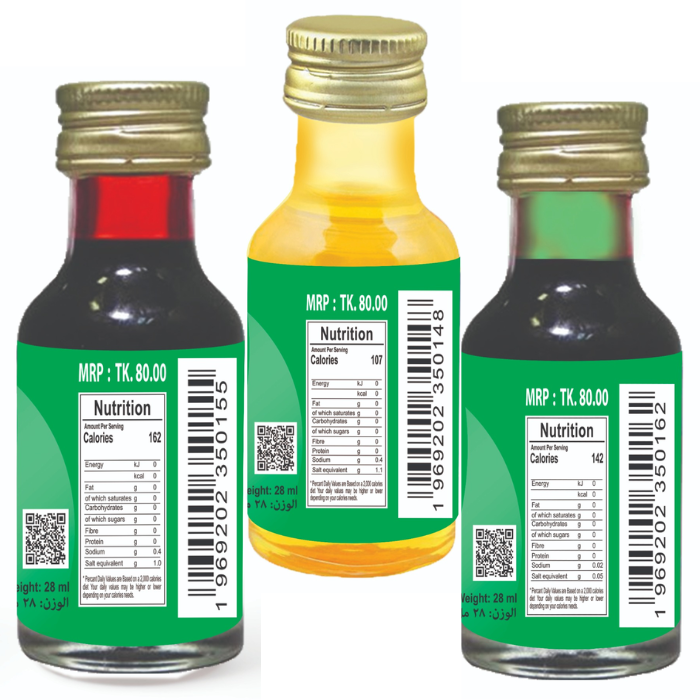 Picture of Afram Yellow +Green +Red Food Color -28ml  Yellow +Green +Red Coloure (3 Pieces Color Set )